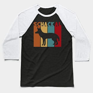 Vintage Schackal Retro Motiv altes Ägypten Fan Baseball T-Shirt